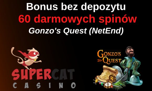 Bonus bez depozytu SuperCat – 60 darmowych spinów!